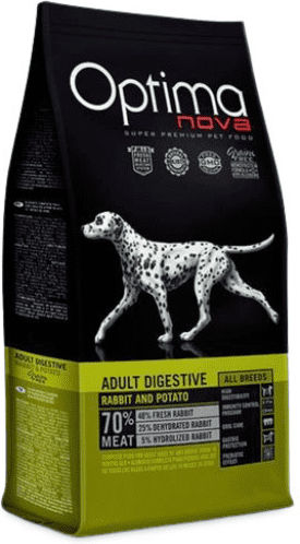 Optimanova Adult Digestive 2kg Ξηρά Τροφή χωρίς Σιτηρά για Ενήλικους Σκύλους με Πατάτες