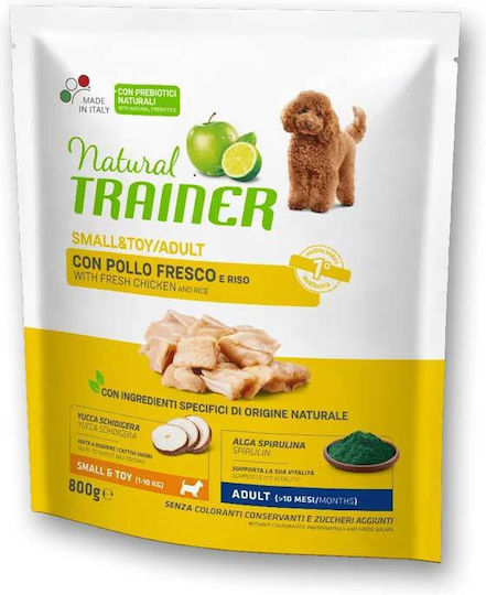 Natural Trainer 0.8kg Dry Food for Adult Small Breed Dogs with Chicken, Meat and Tuna