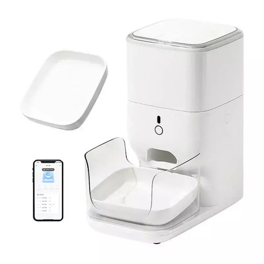 Catlink Automatic Plastic Bowl Food & Water for Dog & Cat 4lt 36cm in White Color