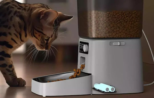 Oneisall Pro Automatic Feeder for Dog & Cat 16.75cm in White Color