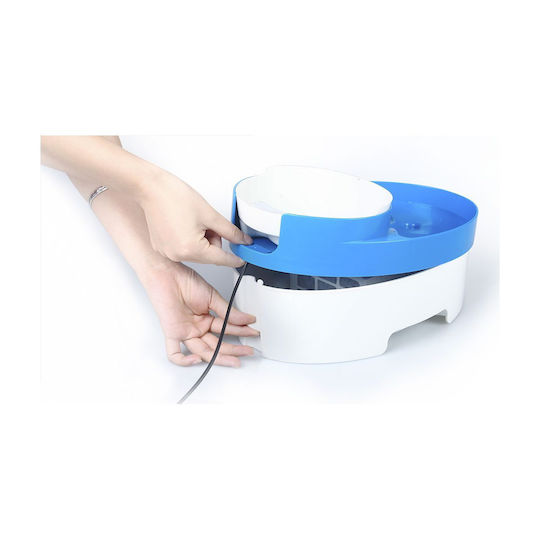 Bimar Automatisch Wasserspender / Brunnen für Hund & Katze auf Basis von 800ml in Blau Farbe