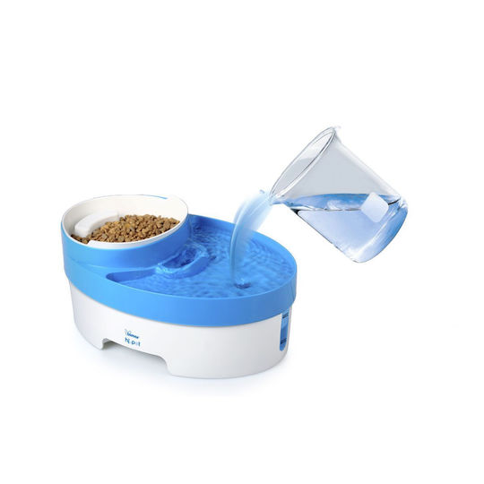 Bimar Automatisch Wasserspender / Brunnen für Hund & Katze auf Basis von 800ml in Blau Farbe
