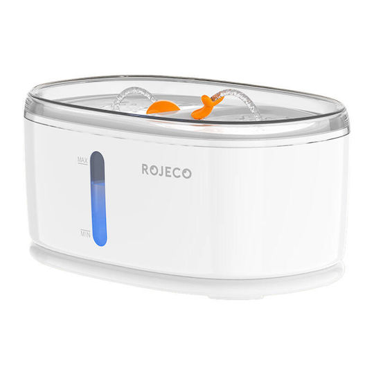 Rojeco RYSJ-13 Automatic Plastic Waterer / Fountain for Dog & Cat with Base 2x 2.5lt 12.8cm in White Color