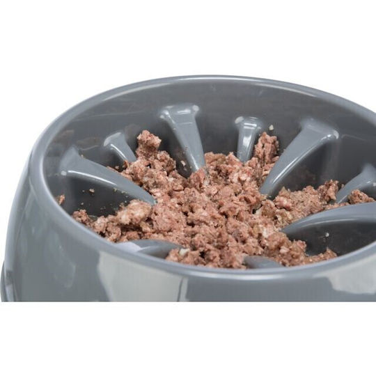 Trixie Kunststoff Schalen Futter Langsame Fütterung für Hund & Katze 800ml 20cm in Blau Farbe