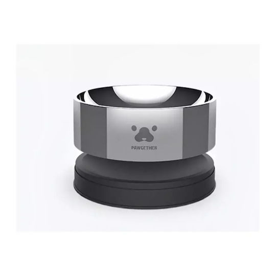 Pawgether Stainless Steel Food and Water Bowl for Dog and Cat 2 x 400ml Dimensions
