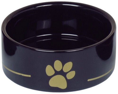 Nobby Ceramică Bol Mâncare pentru Câine & Pisică 1.1lt 18cm în Culoare Negru