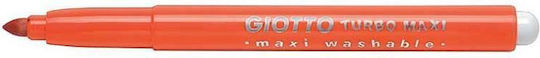 Giotto Turbo Maxi Πορτοκαλί Μαρκαδόροι Ζωγραφικής Χονδροί Σετ 12τμχ