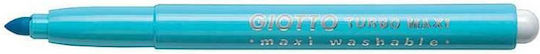 Giotto Turbo Maxi Hellblau Zeichenmarker Dicke Set 12Stück