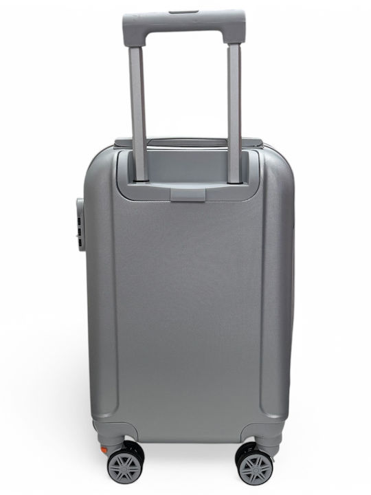 Olia Home Valiză De Călătorie Cabină Tough Argintie Cu 4 Roți Înălțime 52 Cm