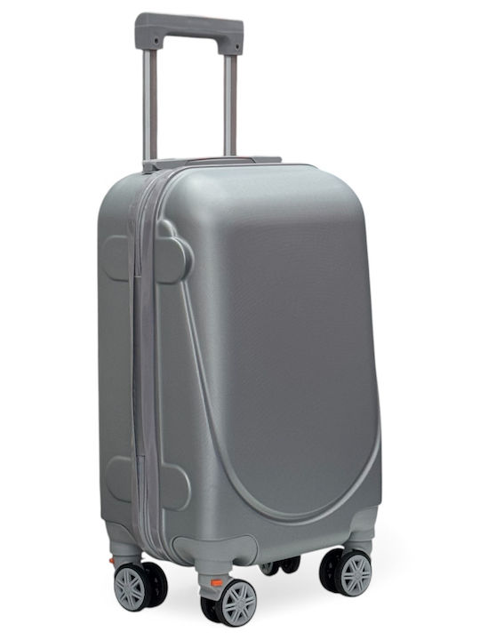 Olia Home Valiză De Călătorie Cabină Tough Argintie Cu 4 Roți Înălțime 52 Cm