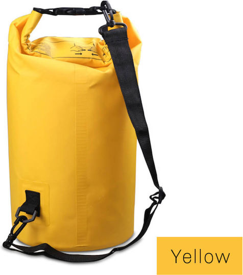 Waterproof Drybag Backpack Tecos 5 L Capacity Yellow Outdoor Activities