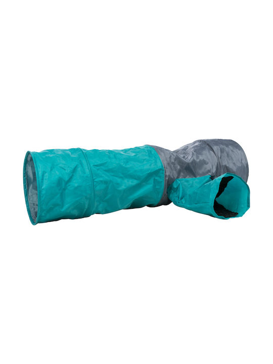 Trixie Playing Tunnel Cat Toy Tunnel Turquoise Tunnel with 4 Entrances 30x115cm