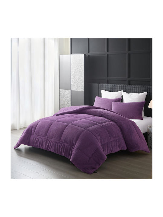 Liolios Home Duvet Cover Queen 220x240cm Cassiano Purple