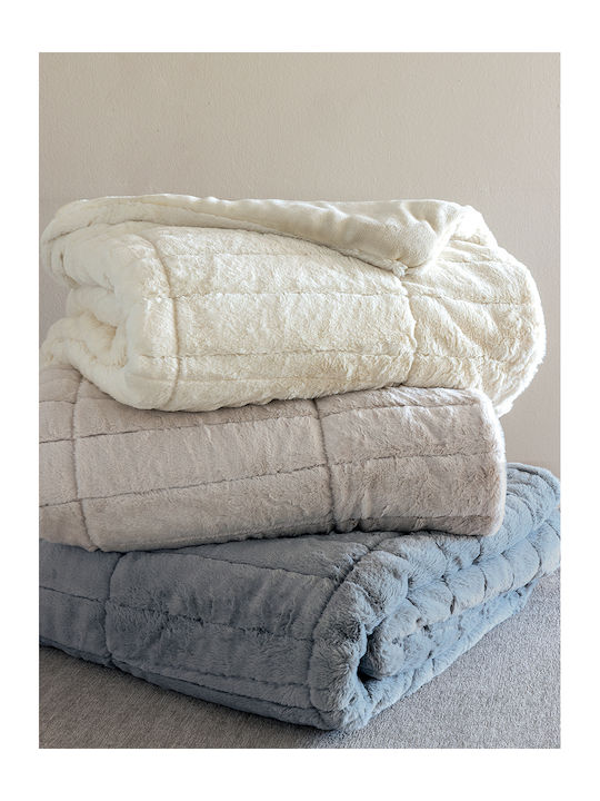 Palamaiki Husă de pătură Super Dublu 220x240cm Etta Gri 730 g/mp²Gsm