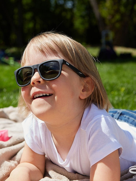 iTooTi Classic Unbreakable Rectangle Baby Sunglasses with Polarized Lens Black for 6-36 Months
