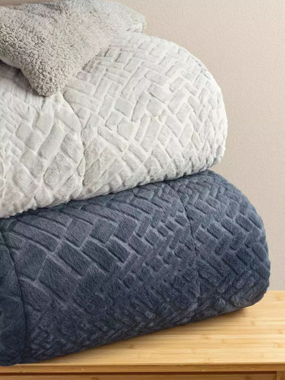 Palamaiki Комбинирано одеяло Единично 160x220бр Mozza Mov 720Gsm