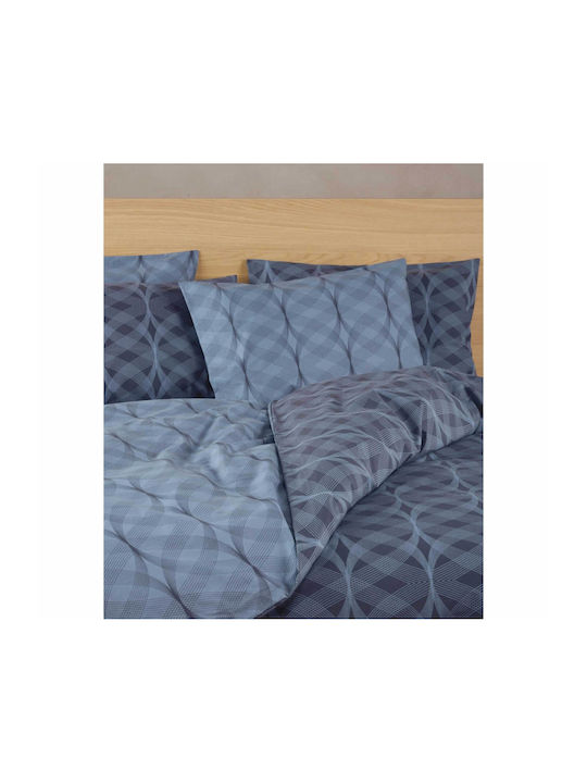 Kentia Πάπλωμα Μονό 160x240εκ. Jentry 01 Blue 300 GSM