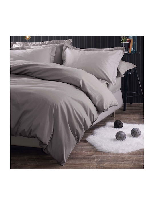Rythmos Duvet Set Queen 220x240cm Scenario Beige-grey 3pcs 380 GSMGsm