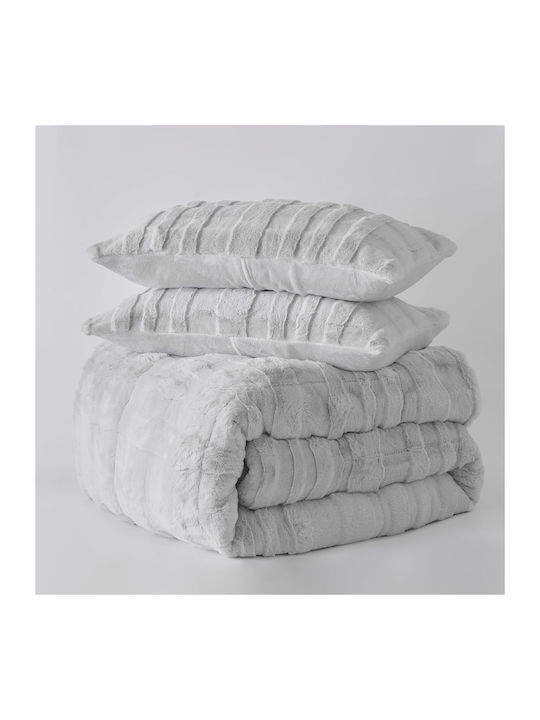 Liolios Home Duvet Cover Queen 220x240cm Tokyo Lt Grey