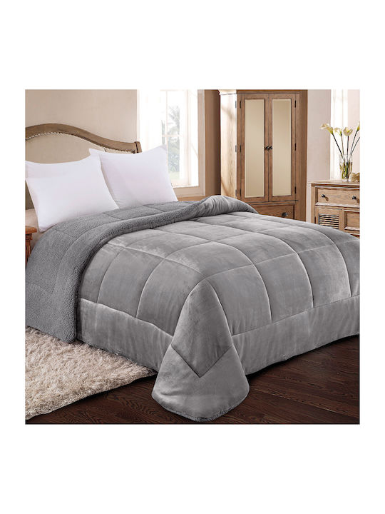 Adam Home Bettbezug Großes Doppelbett 220x240cm Athracite 260 GSMGsm