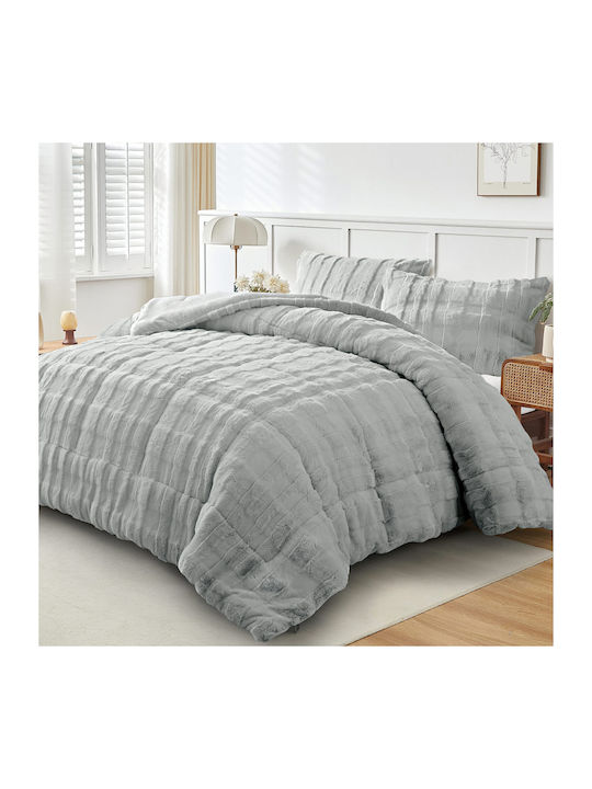 Liolios Home Duvet Cover Queen 220x240cm Tokyo Lt Grey