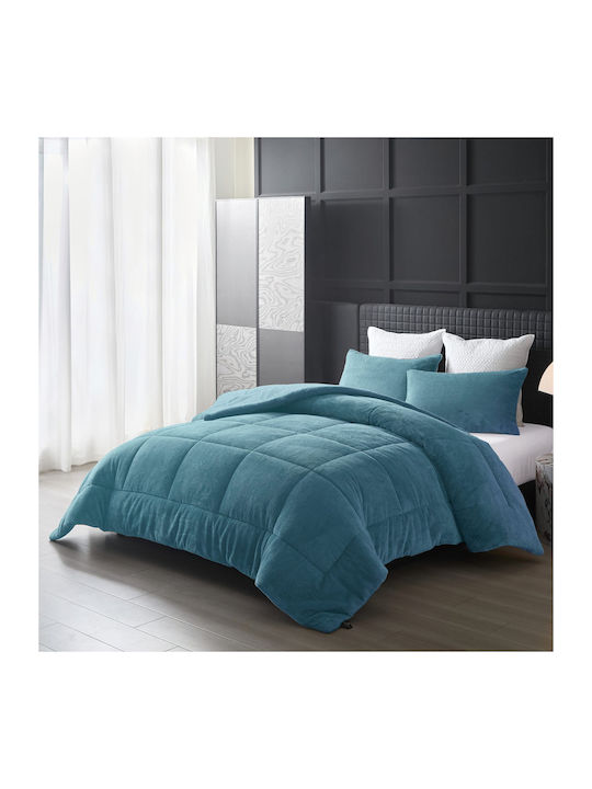 Liolios Home Duvet Cover Queen 220x240cm Cassiano Petrol