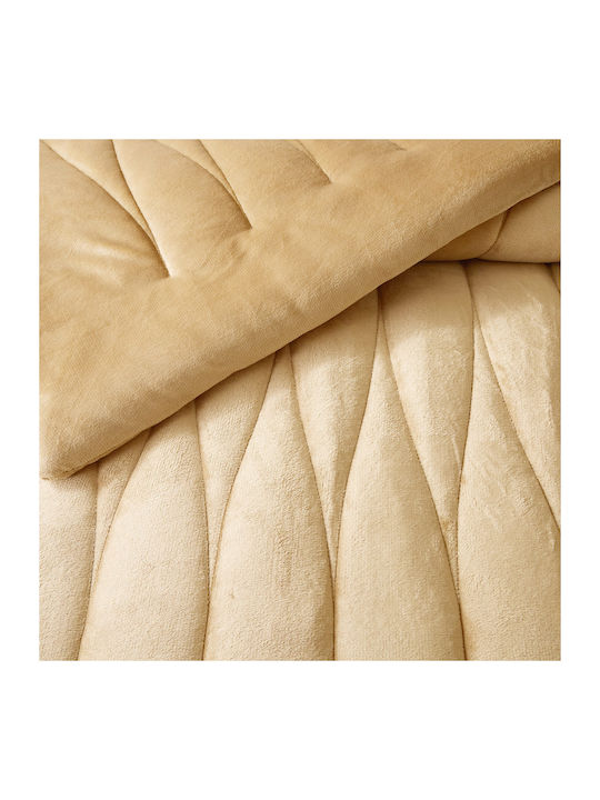 Liolios Home Duvet Cover Semi-double 180x240cm Doha Camel 350 GSMGsm