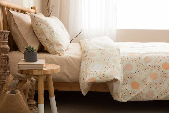 Vesta Home Duvet Queen 220x230cm Amanda 1 Brown / Beige 11.5 togs Togs