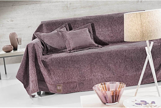 Guy Laroche Ριχτάρι Διθέσιου Καναπέ Δύο 'Οψεων Balance 180x250εκ. Lilac
