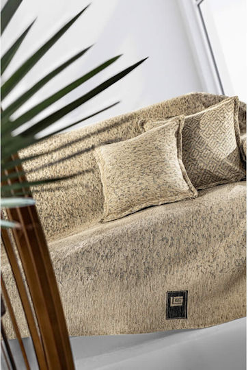 Guy Laroche Ριχτάρι Διθέσιου Καναπέ Δύο 'Οψεων Matis 180x250εκ. Μπεζ