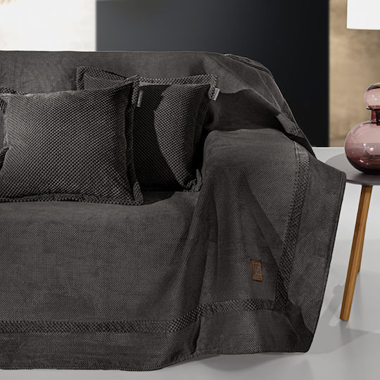 Guy Laroche Rubicon Ριχτάρι Διθέσιου Καναπέ 170x250εκ. Bitter