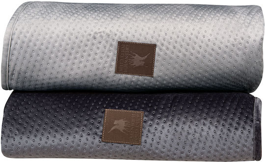 Greenwich Polo Club 2798 Ριχτάρι Διθέσιου Καναπέ Ζακάρ 180x250εκ. Σκούρο Γκρί