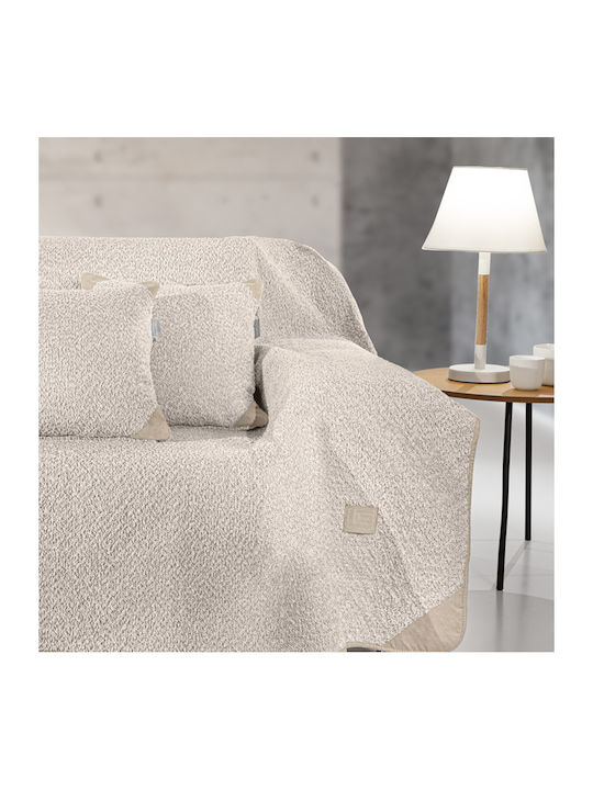 Guy Laroche Lama Armchair Throw Jacquard 170x150cm Beige