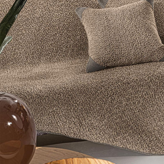 Guy Laroche Lama Four-Seater Sofa Throw Jacquard 170x350cm Taupe