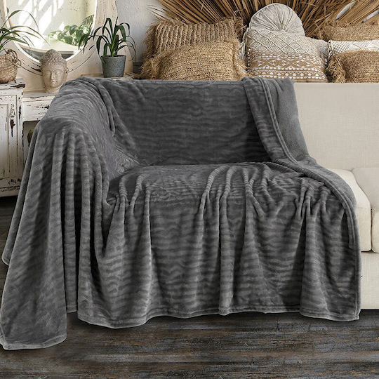 Melinen Ριχτάρι Τριθέσιου Καναπέ Enzo 170x300εκ. Grey
