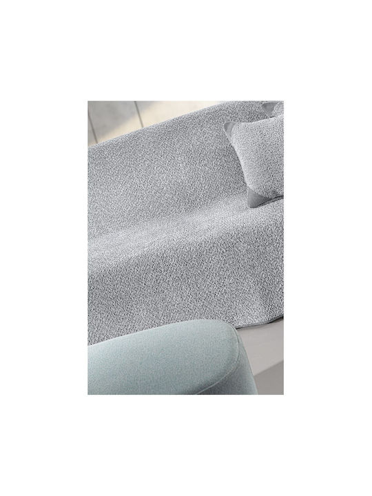 Guy Laroche Lama Sofa Throw 2 Seater Jacquard 170x250cm Silver