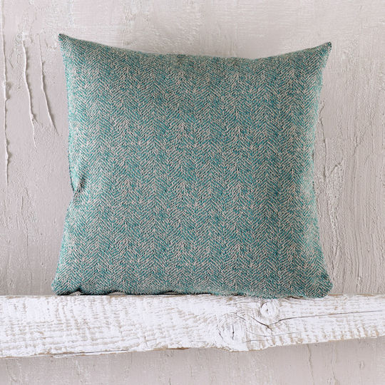 Rythmos Armchair Throw Jacquard 180x160cm Petrol Blue
