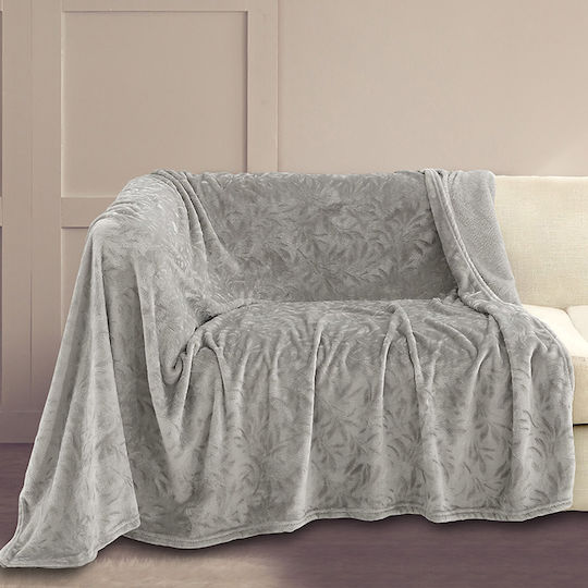Melinen Aria Cuverturi Pentru Canapea De Fotoliu Jacquard 130x170cm Argintiu
