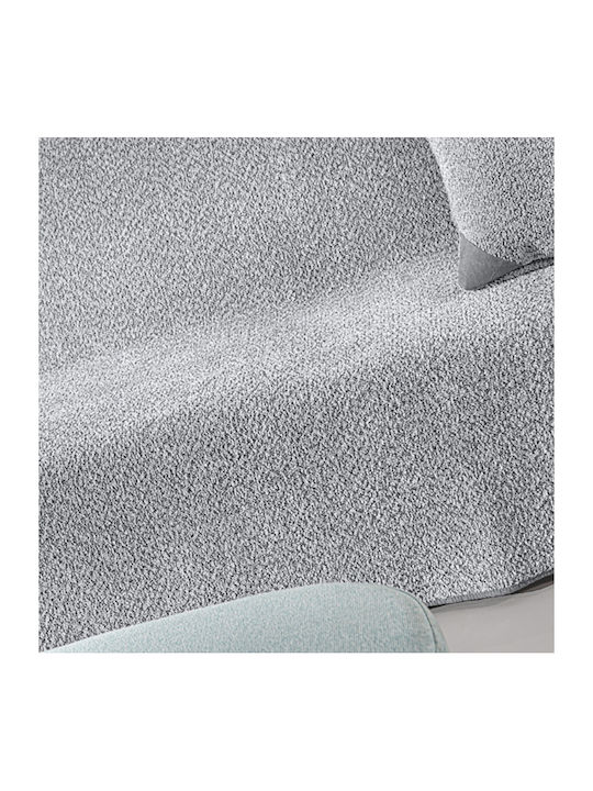Guy Laroche Lama Three-Seater Sofa Throw Jacquard 170x300cm Silver