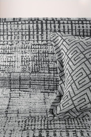 Guy Laroche Melbourne Three-Seater Sofa Throw Chenille 180x300cm Silver