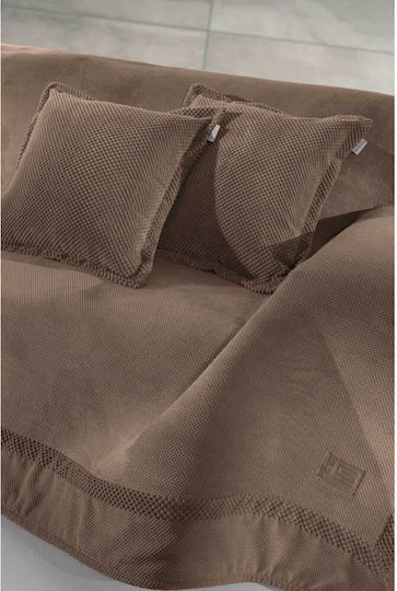 Guy Laroche Rubicon Ριχτάρι Πολυθρόνας 170x150εκ. Latte