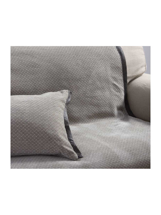 Nef-Nef Homeware Decke & Couchdecke Sesselüberwurf Zwei Seiten Jacquard 170x180cm Beiges