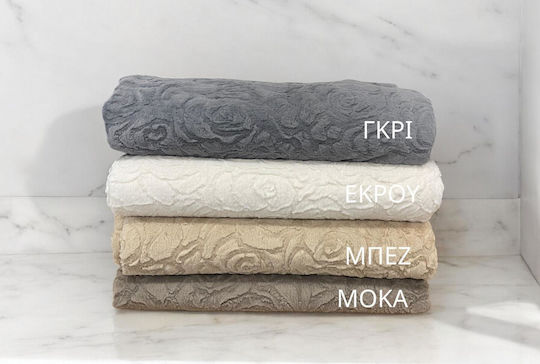 Linea Home Rossa Антихлъзгаща Покривка За Двуместен Диван Космат 180x240см Сива