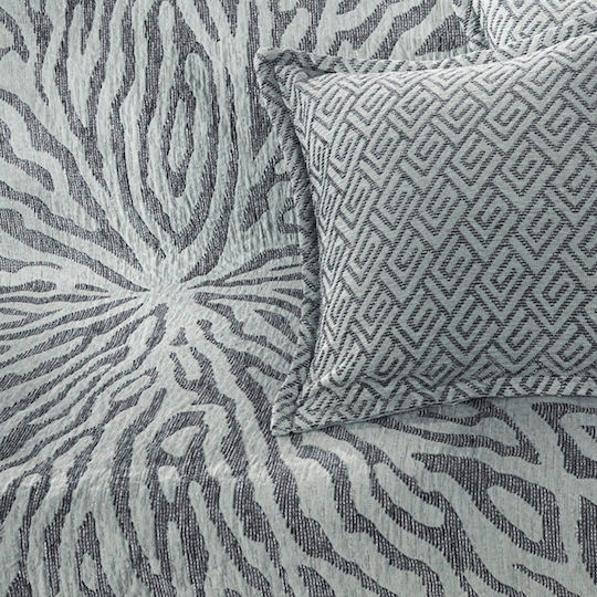Guy Laroche Orion Sesselüberwurf Zwei Seiten Chenille 180x150cm Ocean