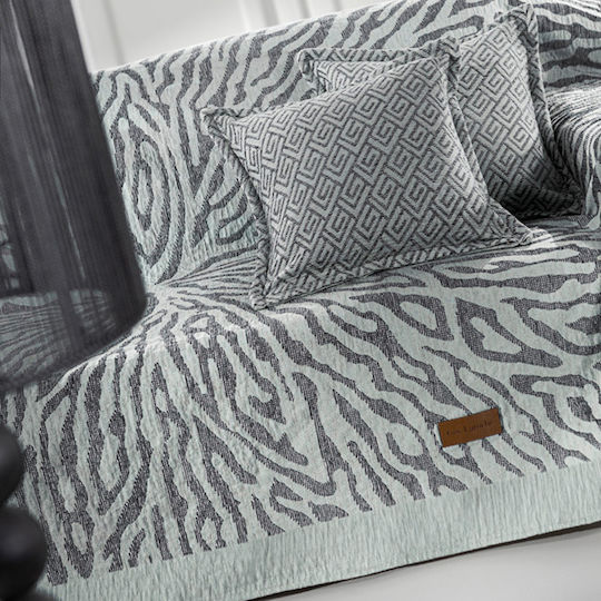 Guy Laroche Orion Sesselüberwurf Zwei Seiten Chenille 180x150cm Ocean