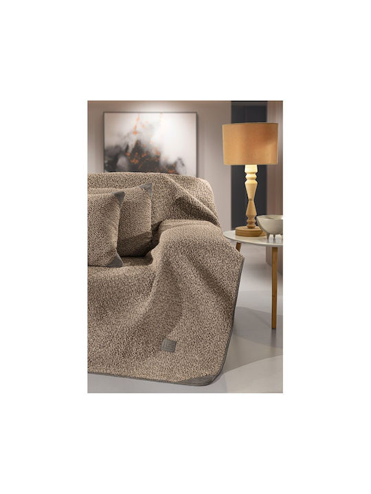 Guy Laroche Lama Decken & Couchdecken Zweisitzer-Sofa Überwurf 170x250cm Taupe