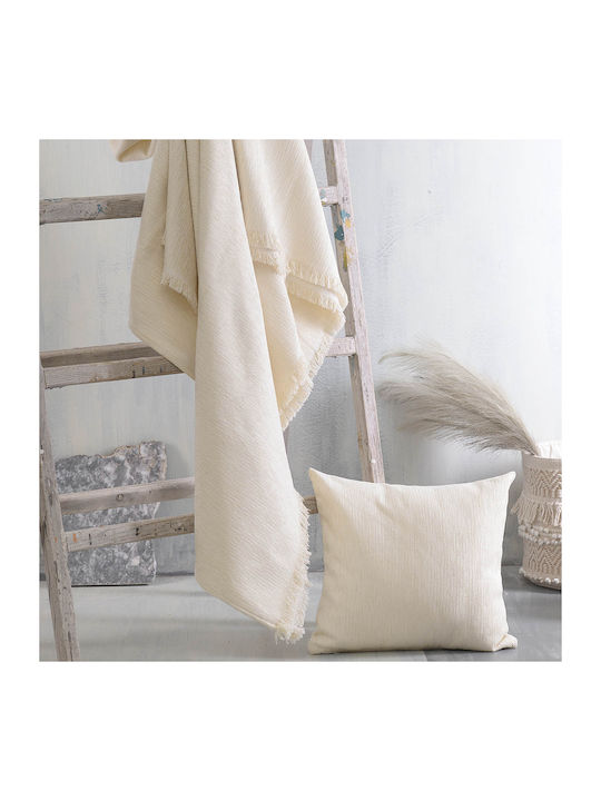 Rythmos Essie Ριχτάρι Διθέσιου Καναπέ Δύο 'Οψεων Chenille 180x240εκ. Εκρού 117-192-2279
