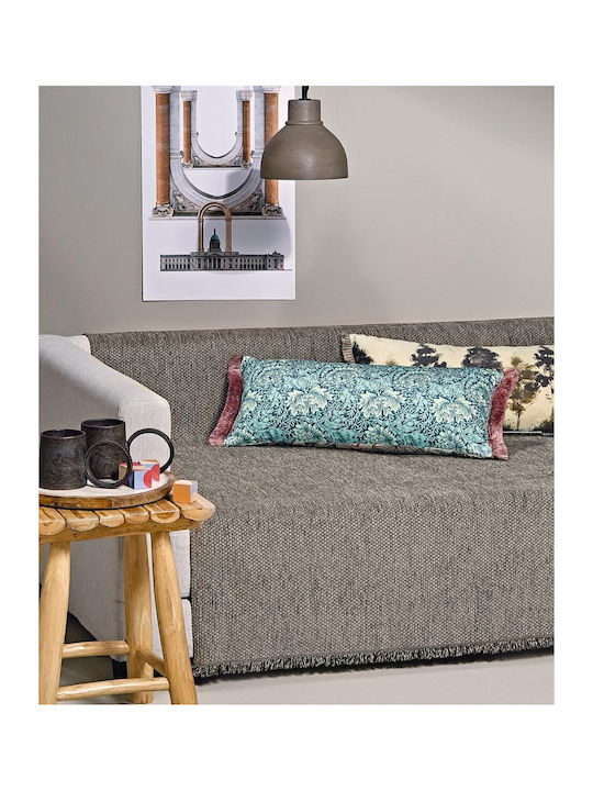 Kentia Kanon Zweisitzer-Sofa Überwurf Chenille 180x250cm 04 Hellbraun