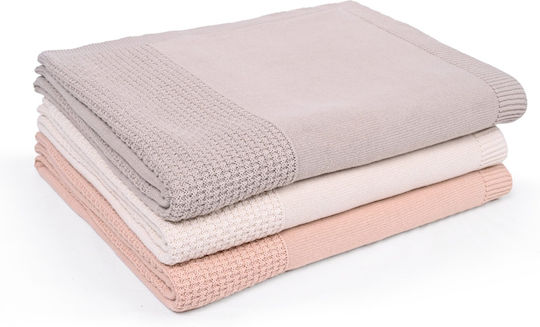 Liolios Home Fusion Kelly Ριχτάρι Πολυθρόνας Πλεκτό 130x180εκ. Peach