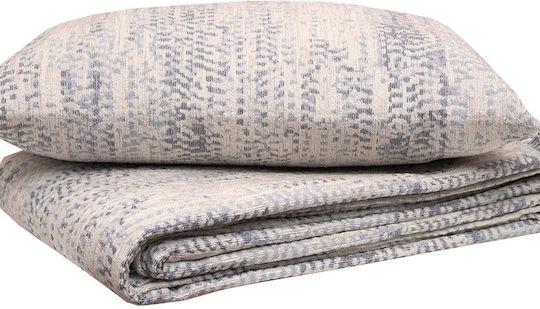 Anna Riska 1452 Sesselüberwurf Zwei Seiten Chenille 180x150cm Grau